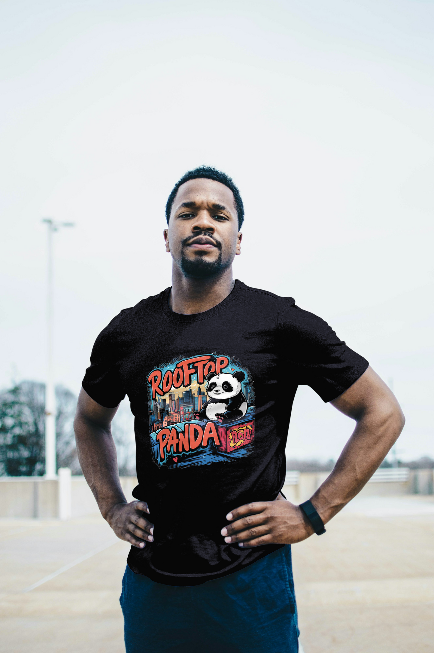 Regular T-Shirt - ROOF TOP PANDA